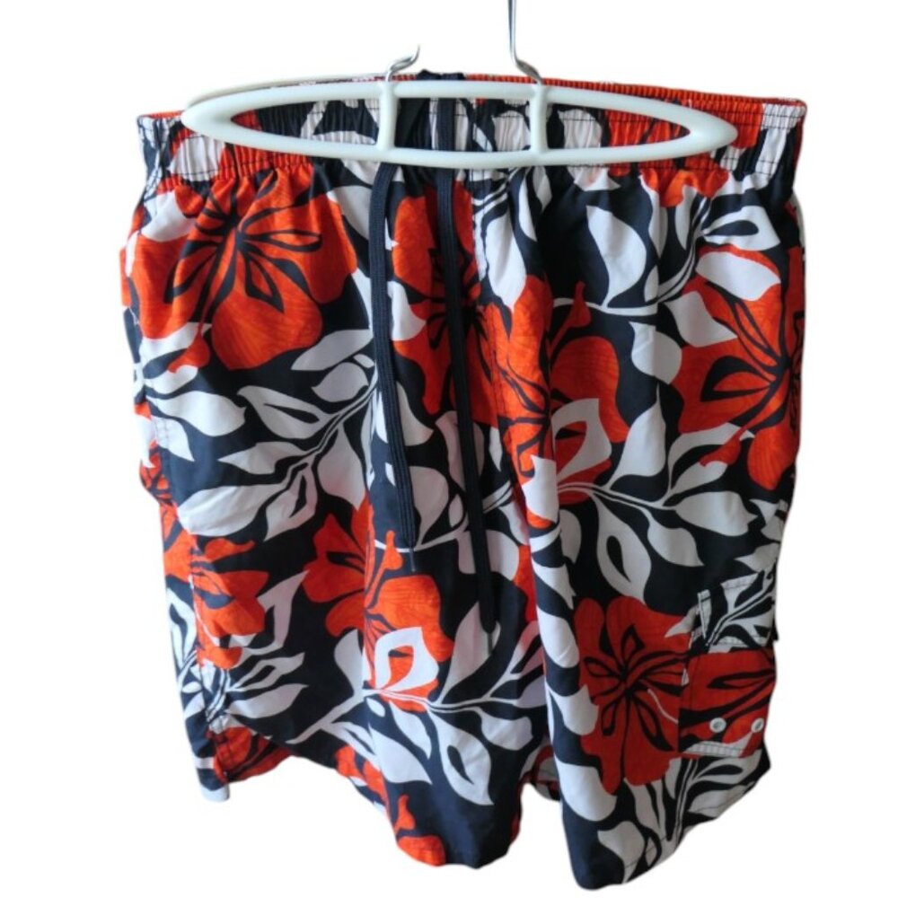 Speedo-Men’s graphic floral swim trunks multicolor floral-Size XL